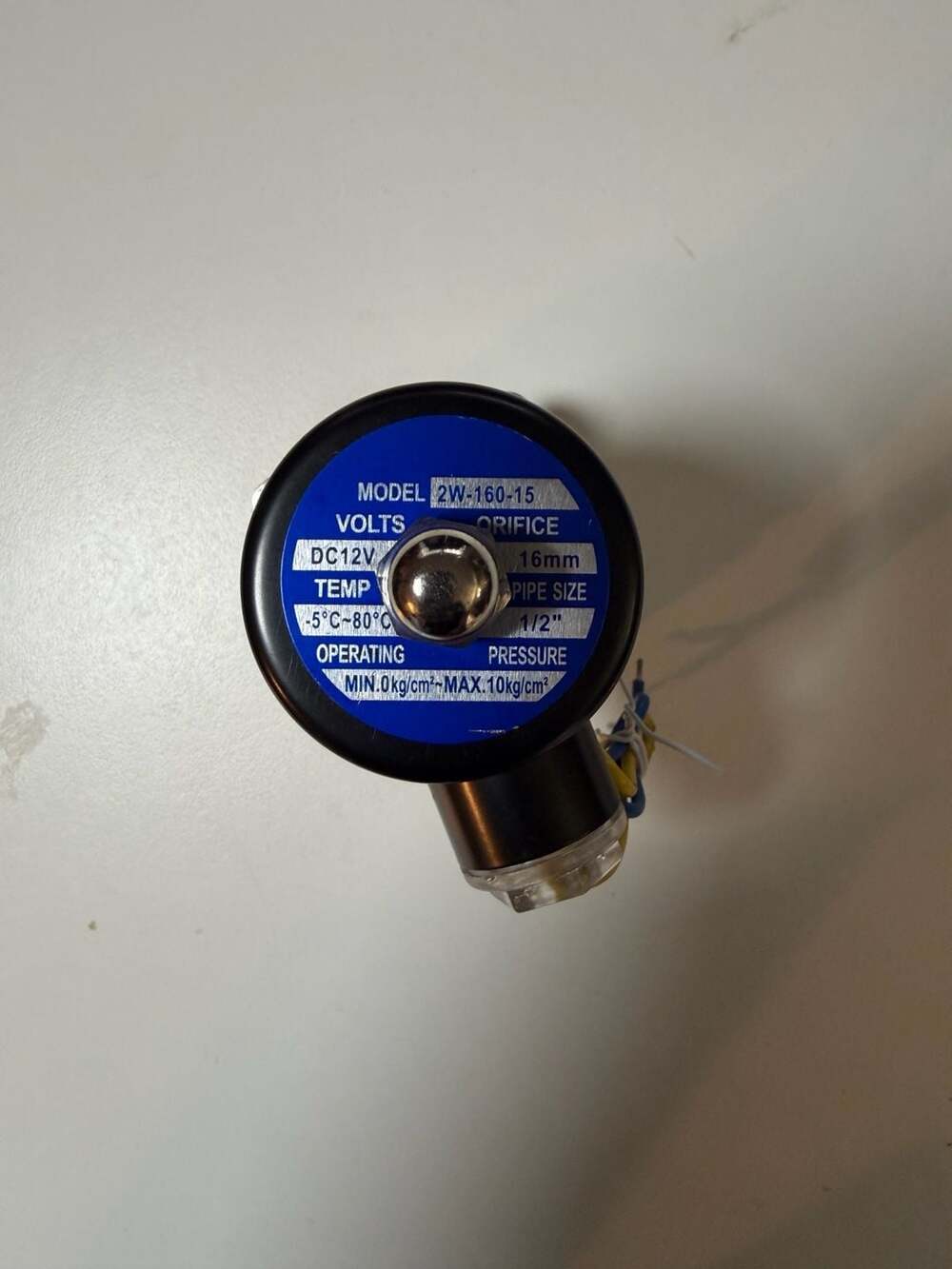 HFS 2W-160-15 Electric Solenoid Valve 1/2 Inch DC 12V Brass